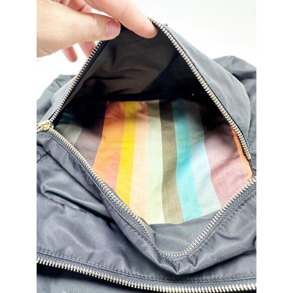 Paul Smith Unisex‎ Lightweight Nylon Webbing Backpack Zip Closure Lined Black